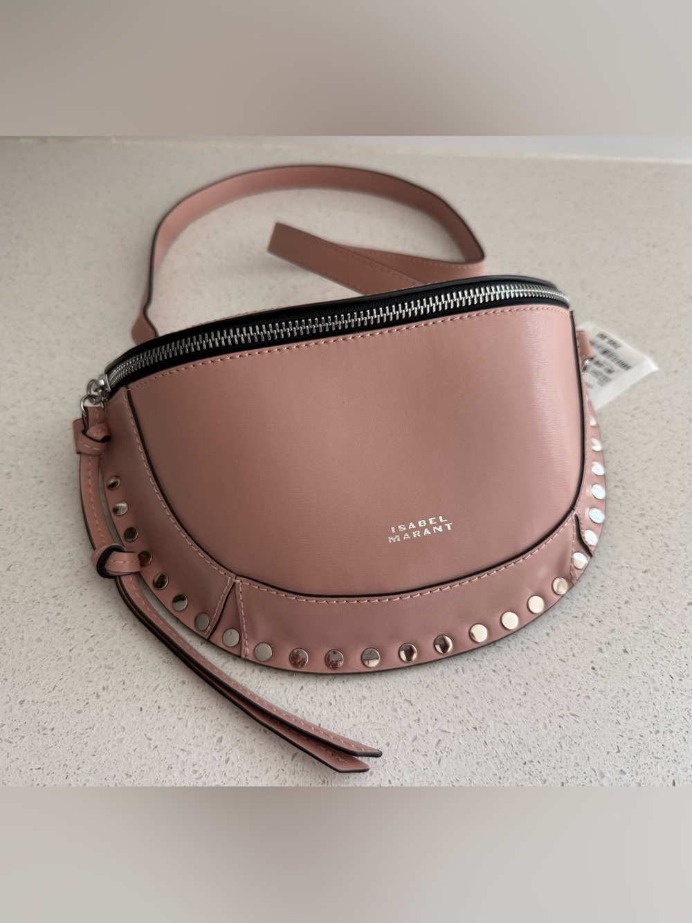 Isabel Marant Skano Stud Crossbody Nude